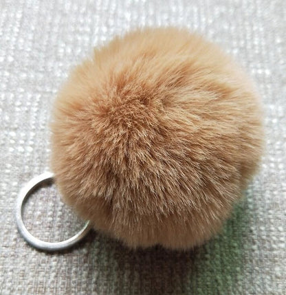 Fluffy Charming Women's Pompom Chain Keyholder