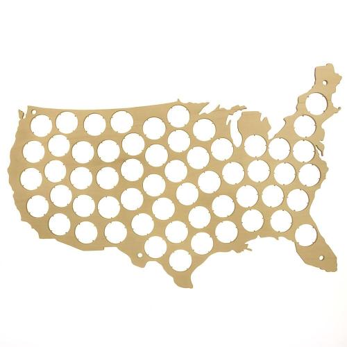 USA Beer Cap Map