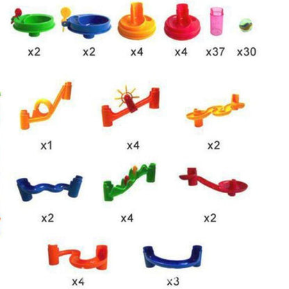 DIY Construction Marble Race Pipeline - Educational Toy for Children