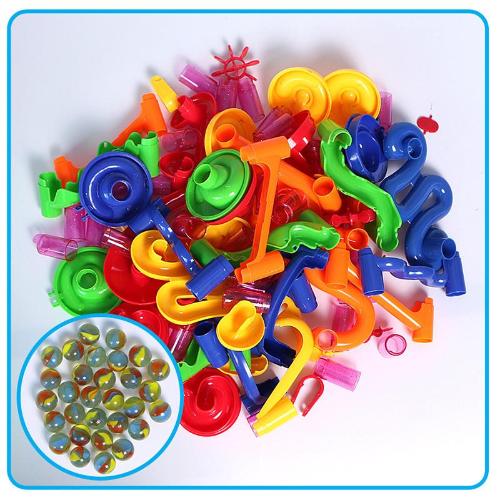DIY Construction Marble Race Pipeline - Educational Toy for Children