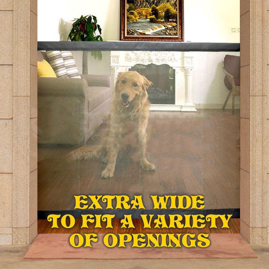 Magic Dog Gate, Pet Stair Gate Safe Guard Portable Folding Insulation Net for Small Animals
