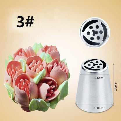 7PCS Russian Tulip Icing Piping Nozzle