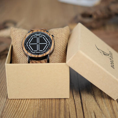 #1 Wooden LED Watch