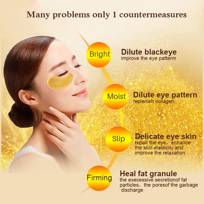 24k Gold Collagen Eye Mask For Anti-aging And Eye bag reduction