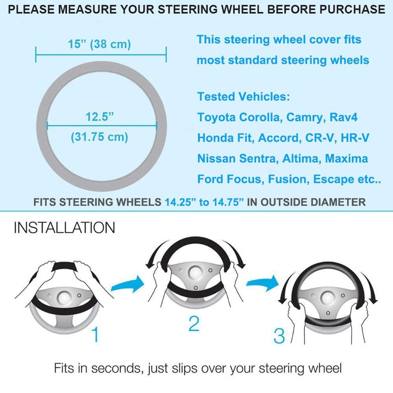 Luxury Crystal Steering Wheel Covers