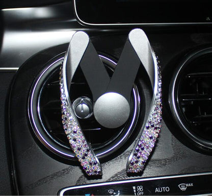 Rhinestone Car Mobile Phone Holder