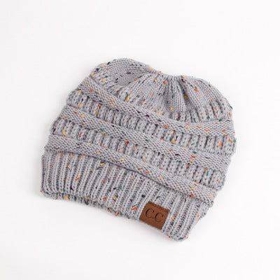 Soft Knit Beanie That's PERFECT for Ponytails & Buns