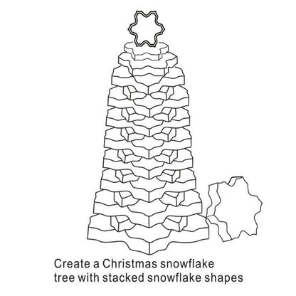 The Best Christmas Cookie Cutter - Snowflake and Christmas Tree - 9 Pcs Set