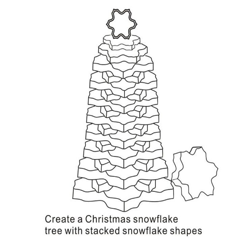 The Best Christmas Cookie Cutter (Snowflake and Christmas Tree) - 9 Pcs Set - Special