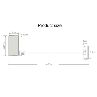 Magic Invisible Clothesline - Stainless Steel - Retractable