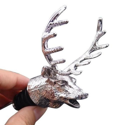 Deer Wine Stopper with Pourer