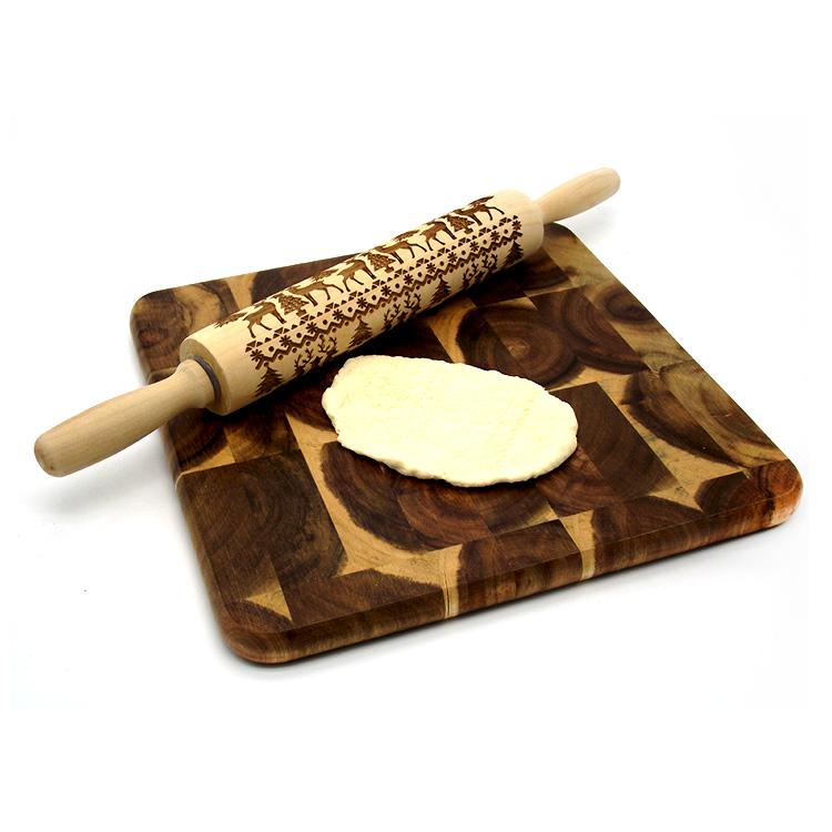 The Original Christmas Embossed Rolling Pin