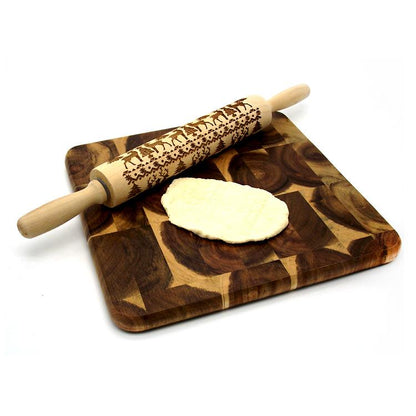 The Original Christmas Embossed Rolling Pin