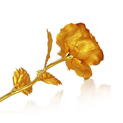 NEW 24k Gold Foil Rose With Box