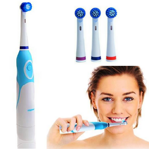 Electric Toothbrush with 3 Extra Brush Heads