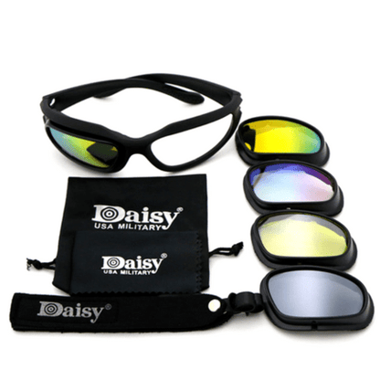 Polarized Light Adjusting Goggles Sunglasses - 4 Lens Kit